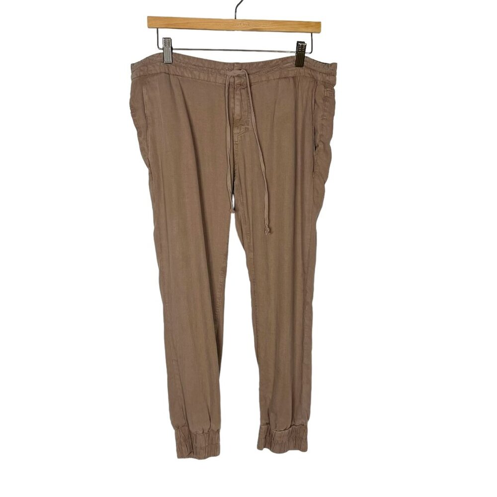Paige Brown Jogger Lyocell Mid Rise Pants 30